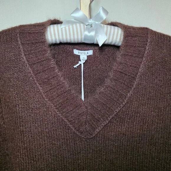 NWT Pistola Joy Sweater in Dark Roast M - Picture 5 of 12